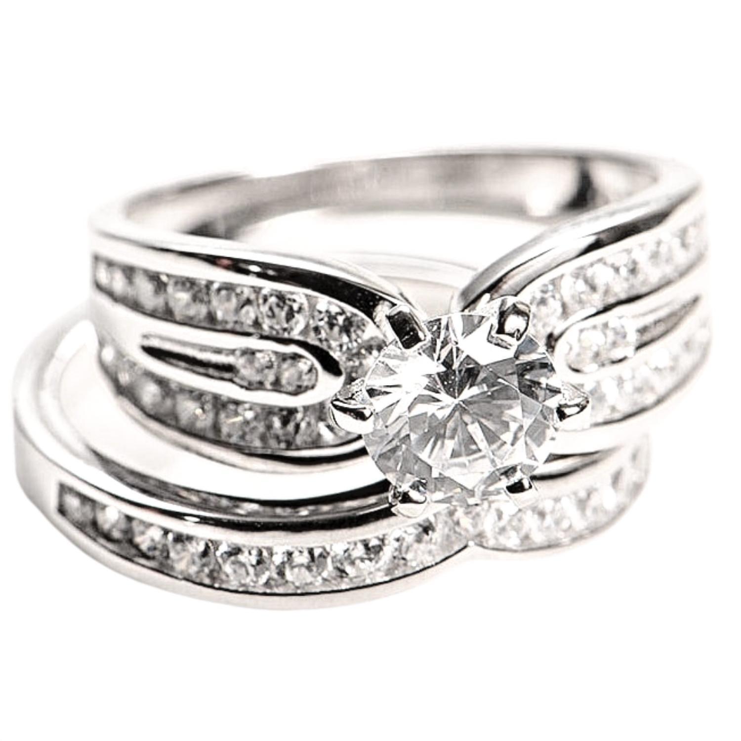 New Starlette Women's Last Call For The Vivacious Vivian Engagement Ring In Silv